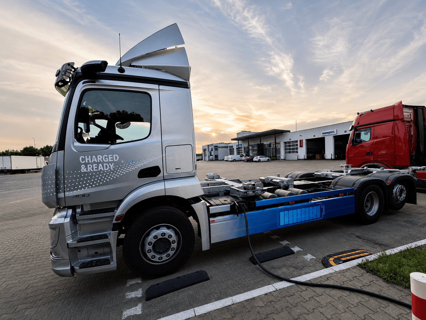 Elektro-BDF-Fahrzeug aus der Flotte der Nordberliner Logistik